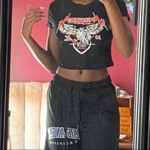 eagle cropped t shirt